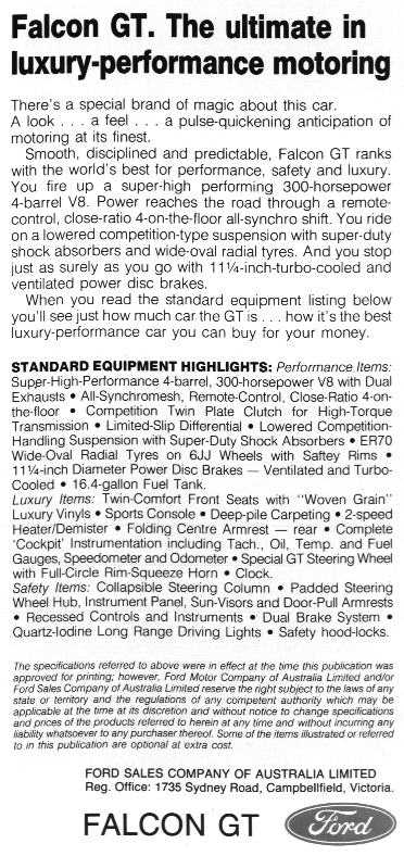 XYGT SPECS TEXT